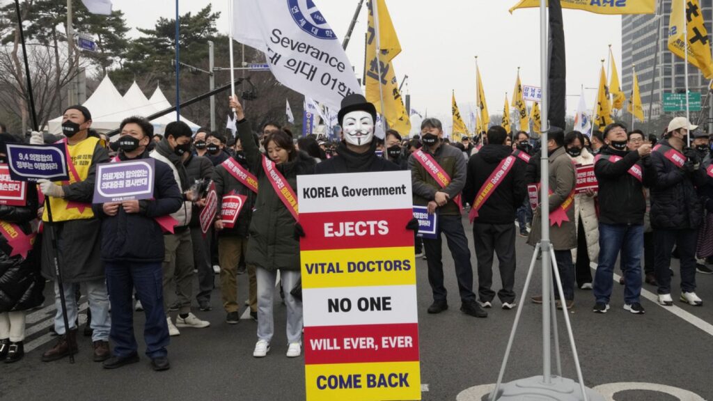 huelga médica en corea del sur